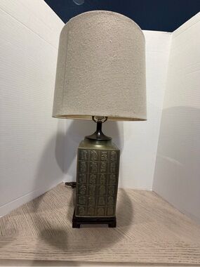 Chinese bronze lamp 96 Characters in Chinese from the Republic Period Dome